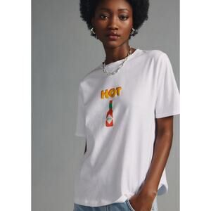KULE The Hot Sauce Graphic Tee Organic Cotton Crewneck Large
